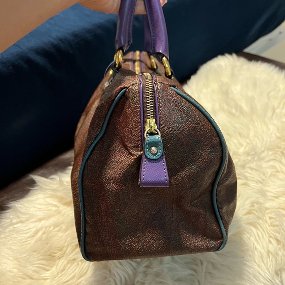 Authentic Etro Boston Bag Paisley Print - Picture 9 of 16